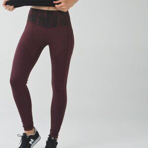 Lululemon Athletica Women's All The Right Places Pant Leggings in Bordeaux Drama